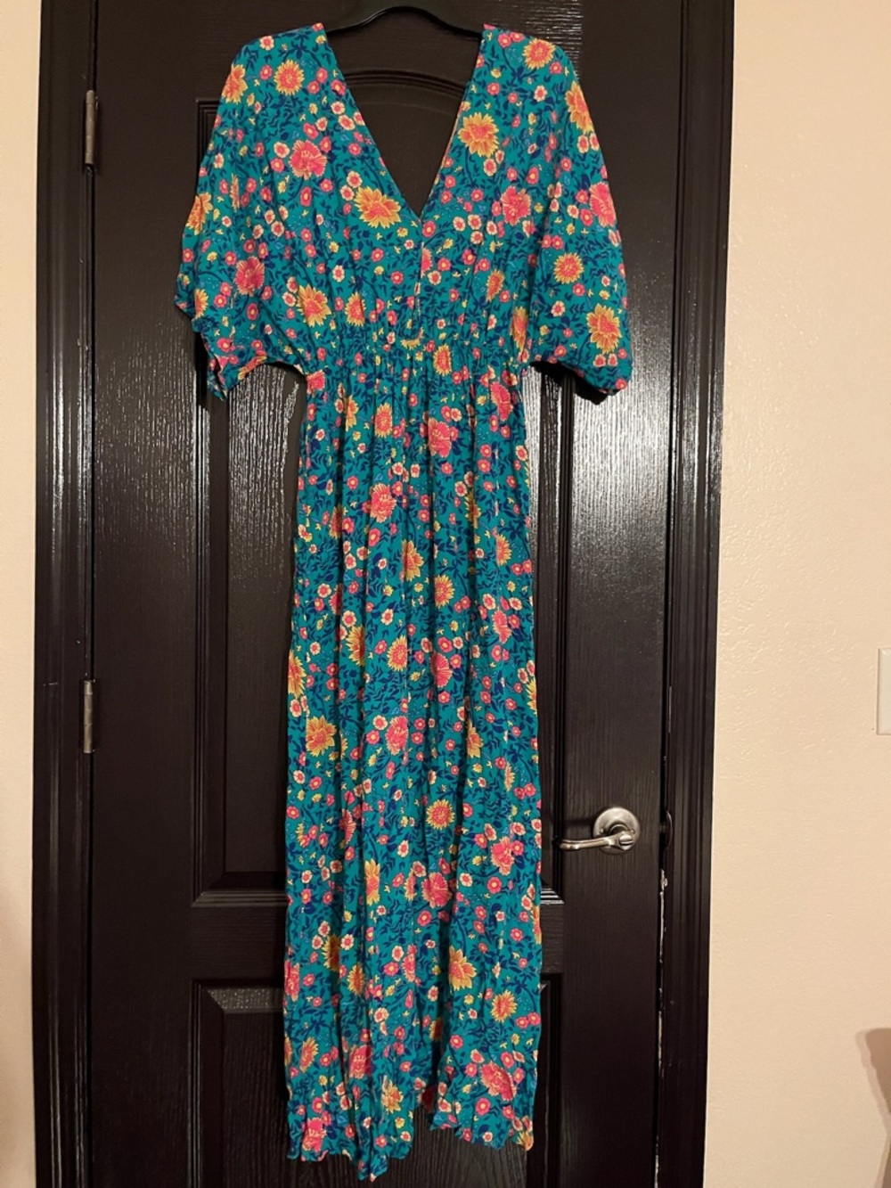 Fun floral blue dress